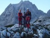 
In odli 
so plezat v severno steno Stenarja (desno alpinistka leta 2009 Maja Lobnik).